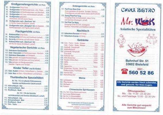 Menu photo 2 Mr. Wok Bielefeld, NW