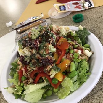 River Rock Cafe - Salad bar plate - impressive for a hospital cafeteria! - Cafeteria Near Me - Provo, Utah