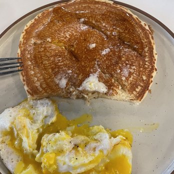 Talia's cafe - I had the original with Gluten Free pancake & over medium eggs. - Breakfast & Brunch Near Me - Allen, Texas