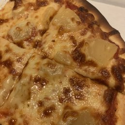 1-topping Pizza Cheese Thin Crust Pizza w pineapple