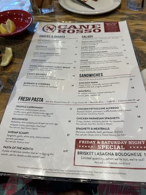 Menu photo 5 Cane Rosso Arlington, TX