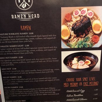 Ramen Head - Menu - Ramen Near Me - Rockwall, Texas Ramen Head - Menu - Ramen Near Me - Rockwall, Texas