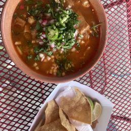 Menudo and chips