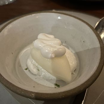 Manhatta - Palate Cleanser: Lemon Sorbet with Marshmallow Meringue - New American Near Me - New York, New York Manhatta - Palate Cleanser: Lemon Sorbet with Marshmallow Meringue - New American Near Me - New York, New York