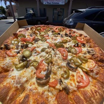 Thai Curry Pizza - Woot woot! (Tom Yam) - Pizza Near Me - Long Beach, California Thai Curry Pizza - Woot woot! (Tom Yam) - Pizza Near Me - Long Beach, California