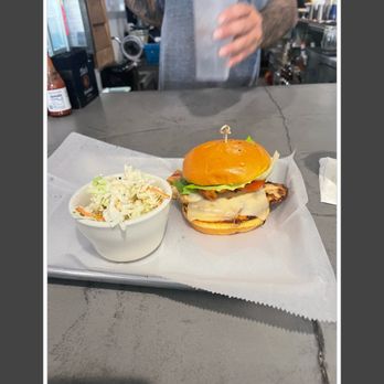 Southern Coast Seafood - Trigger fish, blackened sandwich w/Cole slaw - Seafood Near Me - Jacksonville, Florida