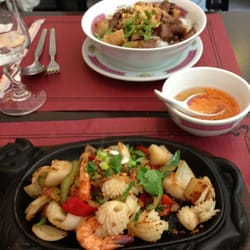 Bun bo et délice à la plancha poivre et sel
