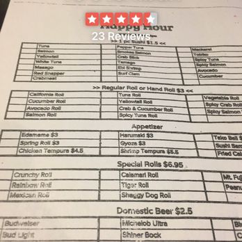 Ye's Ichiban - Happy hour menu - Japanese Near Me - Houston, Texas
