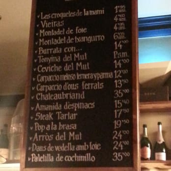 Bar Mut - Menu - Wine Bars Near Me - Barcelona, B
