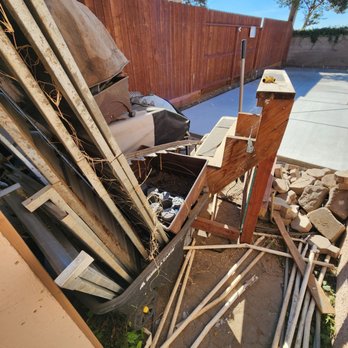 Junk Battlers - Another satisfied client in salida, CA! Backyard cleanout. - Junk Removal & Hauling Near Me