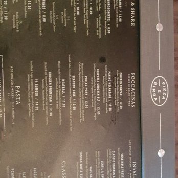 Pizza E Birra - A peek at the Menue - Pizza Near Me - Middletown, New York