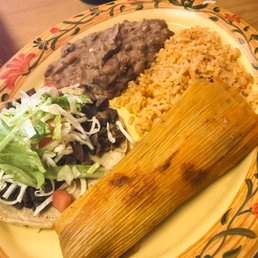 Lengua taco and melt-in-your-mouth pork tamale