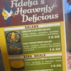 Fidelia's Heavenly Delicious - Menu