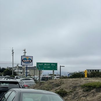 Sam's Chowder House - Sign - Seafood Near Me - Half Moon Bay, California Sam's Chowder House - Sign - Seafood Near Me - Half Moon Bay, California