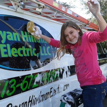 Bryan Hindman Electric - Andrew's daughter keeping Bryan Hindman Electric sparkling! - Electricians Near Me - Riverview, Florida