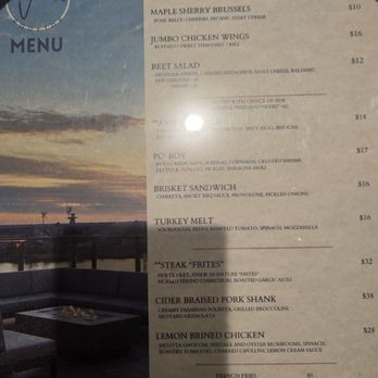 aView - This is the current menu as of Fall 2024 - Cocktail Bars Near Me - Wilmington, North Carolina