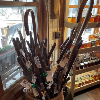 Old Hampton Store & Grist Mill - Canes and walking sticks - Barbeque Near Me - Linville, North Carolina