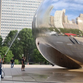 Cloud Gate - That's how they keep the bean clean - Public Art Near Me - Chicago, Illinois