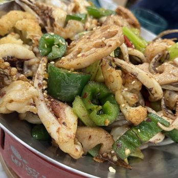 Seven Fish Cuisine - Dry Pot Squid Tendrils - Asian Fusion Near Me - San Jose, California