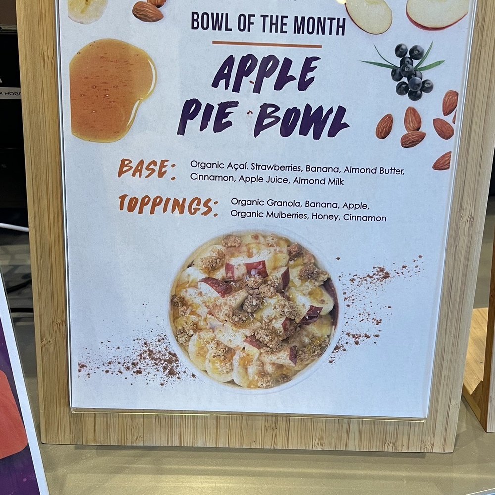 Vitality Bowls - Apple pie bowl special - Juice Bars & Smoothies Near Me - Wappingers Falls, New York