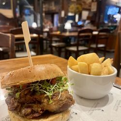 Toulouse Lautrec - Confit Duck Burger + Chips