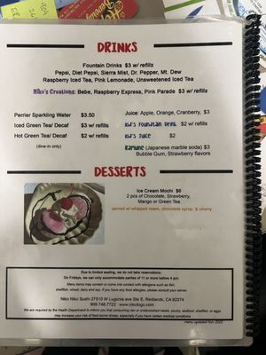 Menu photo 7 Niko Niko Sushi Redlands, CA