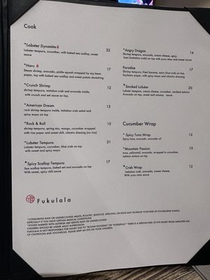 Menu photo 5 Fukulala Suwanee, GA