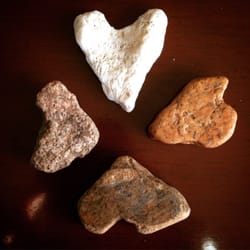 TouchStone Healing Arts - My up and coming new logo. Heart stones collected from the Ogden trails!