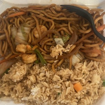 Peking Restaurant - Shrimp lo mein and fried rice lunch special - Chinese Near Me - Dacula, Georgia