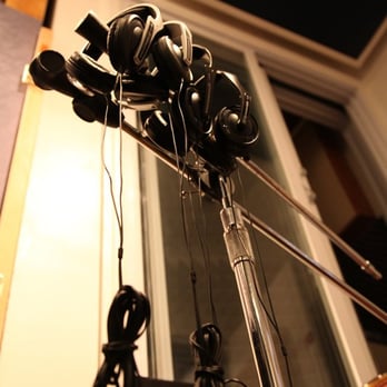 Soundworks Recording Studio - Headphone stack on Piano Room facing the Vocal Booth - Recording & Rehearsal Studios Near Me - Astoria, New York Soundworks Recording Studio - Headphone stack on Piano Room facing the Vocal Booth - Recording & Rehearsal Studios Near Me - Astoria, New York