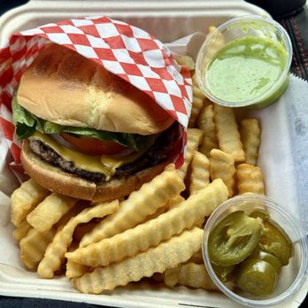 Los Antojitos Y Mas - Cheeseburger combo - Food Trucks Near Me - Ventura, California