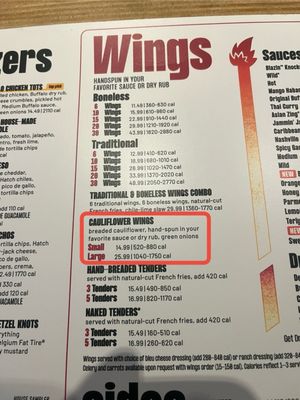 Menu photo 1 Buffalo Wild Wings Oceanside, CA