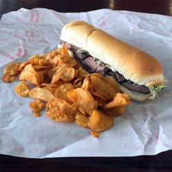 Roast Beef Sandwich with BBQ Chips