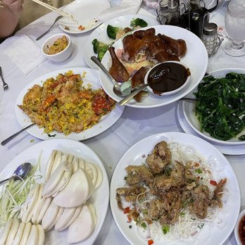 Tai Lake Restaurant - Lobster fried sticky rice, walnut shrimp mayonnaise, Peking duck, fried soft shell crab, snowpea leaves with garlic. - Chinese Near Me - Philadelphia, Pennsylvania Tai Lake Restaurant - Lobster fried sticky rice, walnut shrimp mayonnaise, Peking duck, fried soft shell crab, snowpea leaves with garlic. - Chinese Near Me - Philadelphia, Pennsylvania