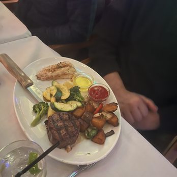 KC Steak House - Surf and turf (petite filet mignon and lobster) - Steakhouses Near Me - Bakersfield, California KC Steak House - Surf and turf (petite filet mignon and lobster) - Steakhouses Near Me - Bakersfield, California