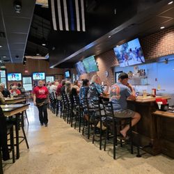 Wings Etc - The Bar area.