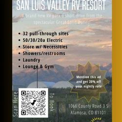 San Luis Valley RV Resort - Discount Flyer