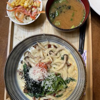 Curry Hyuga - Mentaiko Cream Udon Set Meal - Japanese Curry Near Me - Burlingame, California