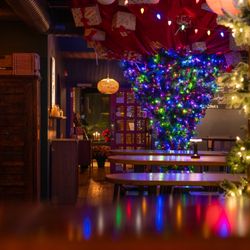 The Velvet Hippo Bar & Lounge - Holiday Decor!