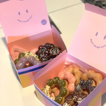 Dot & Dough - Matcha White Chocolate Mochi Donut Sugar Mochi Donut Strawberry Pocky Mochi Donut Oreo Chocolate Mochi Donut - Desserts Near Me - Eastvale, California