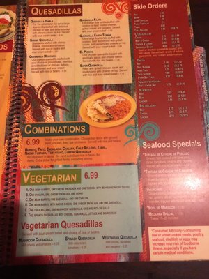 Menu photo 5 el puente Madison, NC Menu photo 5 el puente Madison, NC