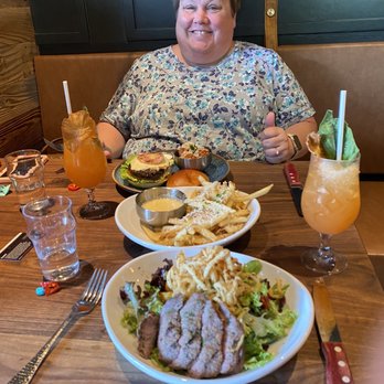 Eureka! - Steak salad, truffle fries, basic bistro burger & the Delightful Ms. Dana; pure enjoyment all! - Burgers Near Me - Ontario, California