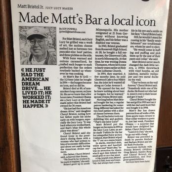 Matt's Bar - Burgers Near Me - Minneapolis, Minnesota Matt's Bar - Burgers Near Me - Minneapolis, Minnesota