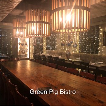 Green Pig Bistro - The large table where they accommodated our large dinner group. They took really great care of our group! - New American Near Me - Arlington, Virginia