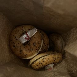 Knead Bagels - Fresh Bulk Bagels I asked to be sliced.