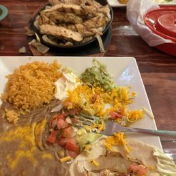 The chicken fajitas were delicious! Don't drive by!! You will miss a fabulous place to eat!