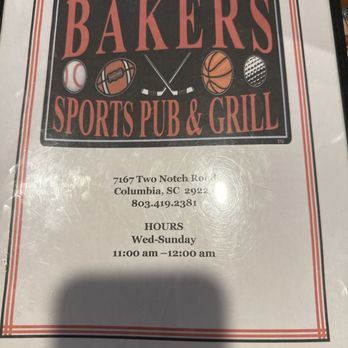 7167 Two Notch Rd BAKER’S SPORTS BAR & GRILL - Updated July 2026 - 21 Photos & 45 Reviews ...