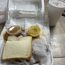Bucky's Bar-B-Q - To go - ribs plate (ribs, pork, and two sides)