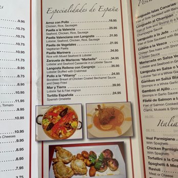 Marbella Restaurant - the menu and prices - Spanish Near Me - Bayside, New York Marbella Restaurant - the menu and prices - Spanish Near Me - Bayside, New York