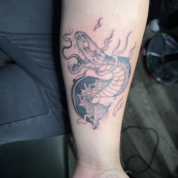 Oni Tattoo - without color - Tattoo Near Me - Alhambra, California Oni Tattoo - without color - Tattoo Near Me - Alhambra, California